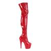 Pleaser - ADORE3000 Platform Overknee Boots - Pole dance shoes - Red Product image